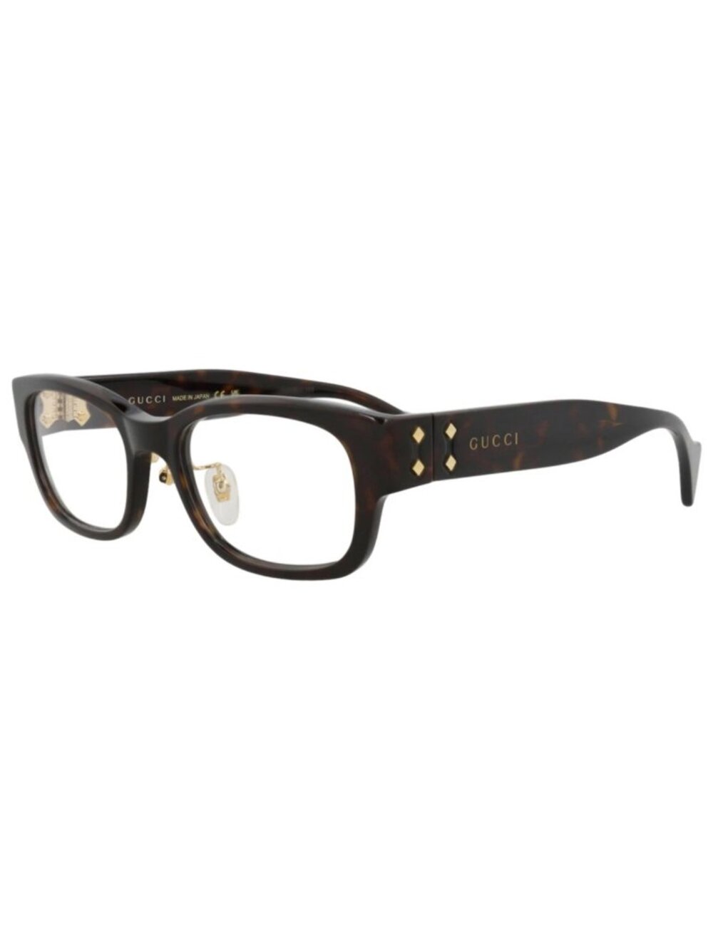 New Gucci Women's Eyeglasses Square Rectangle Recycled Acetate Frame Unisex